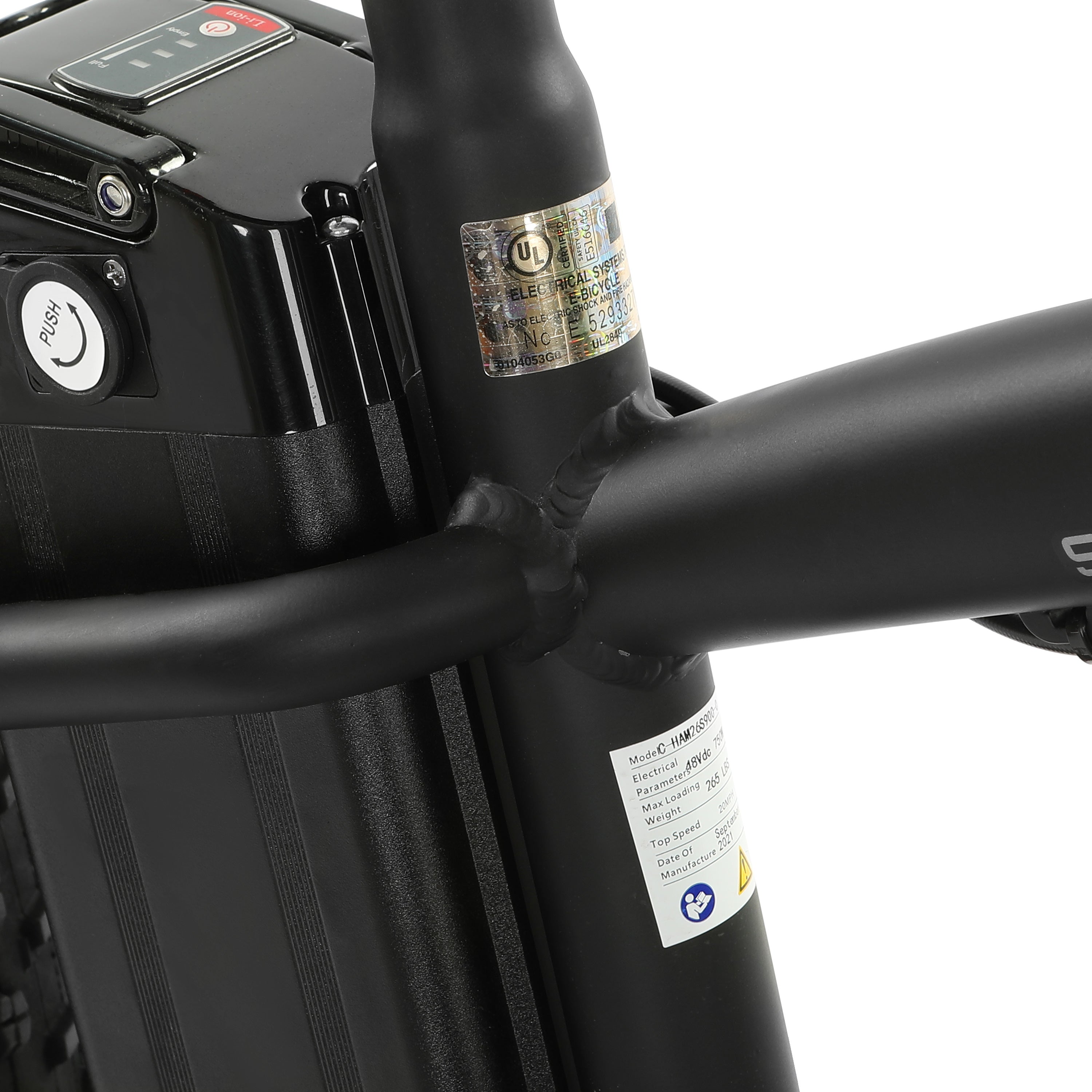 Ecotric Hammer Battery and Seatpost