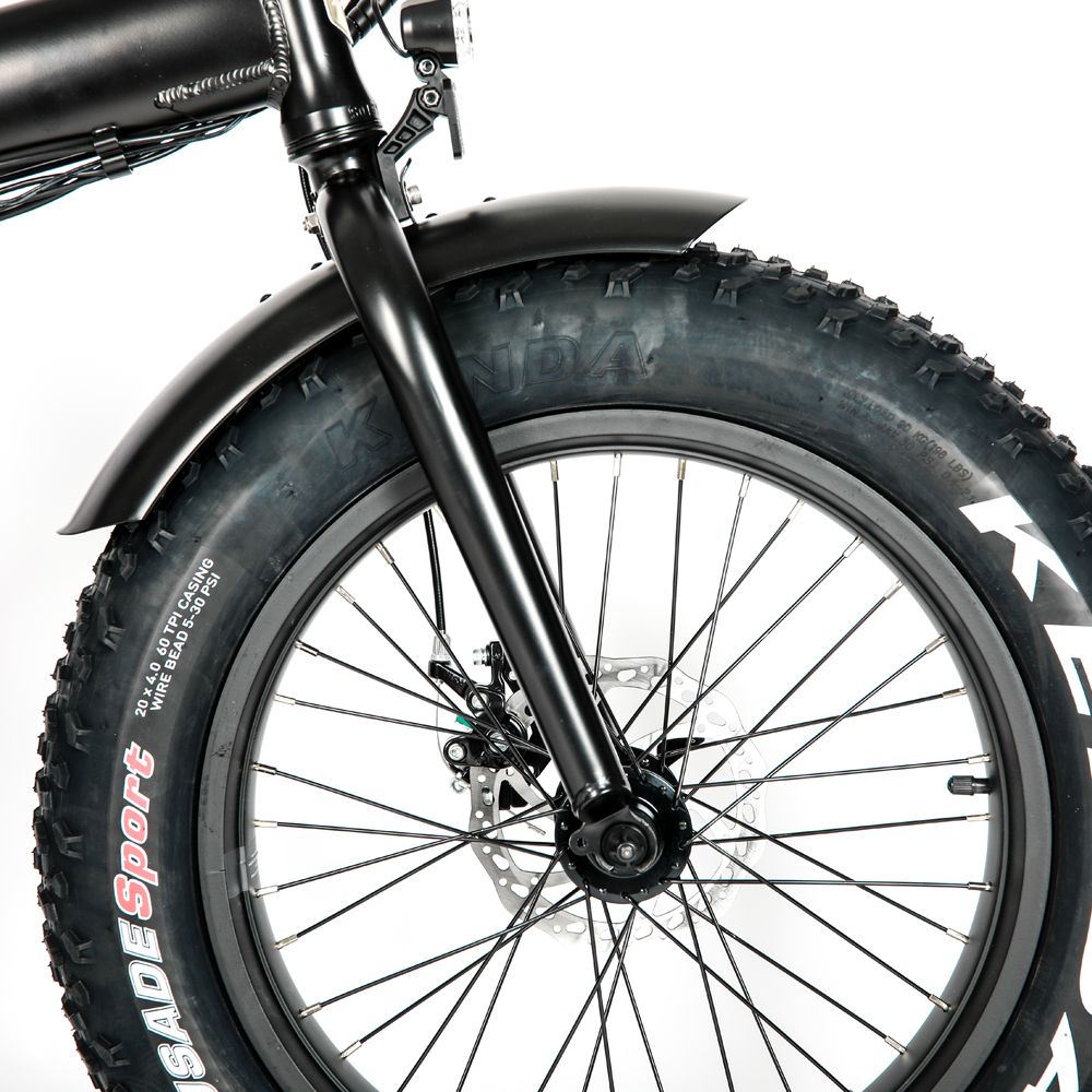 EUNORAU E-FAT-MN 48V500W12.5Ah 20"x4" Foldable Fat Tire Step Over Electric Bike, Disk Brake