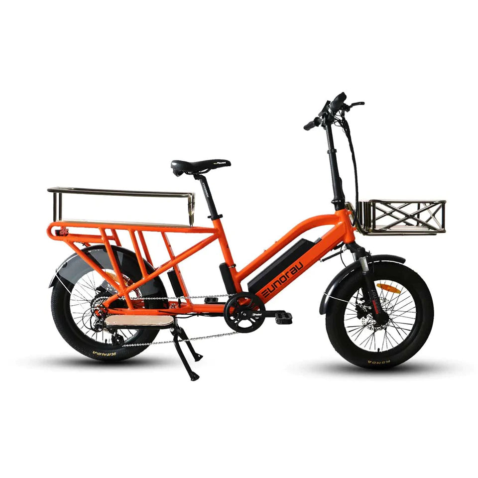 Eunorau G30 Cargo Step-Thru Bike 20"x2.8" 48V500W 14/20Ah 35-65 Mile Range Electric Bike