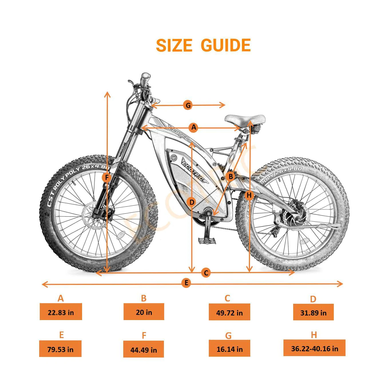 Ecotric Bison All Terrain 48V1000W18Ah 26x4.8" Fat Tire Mountain Ebike