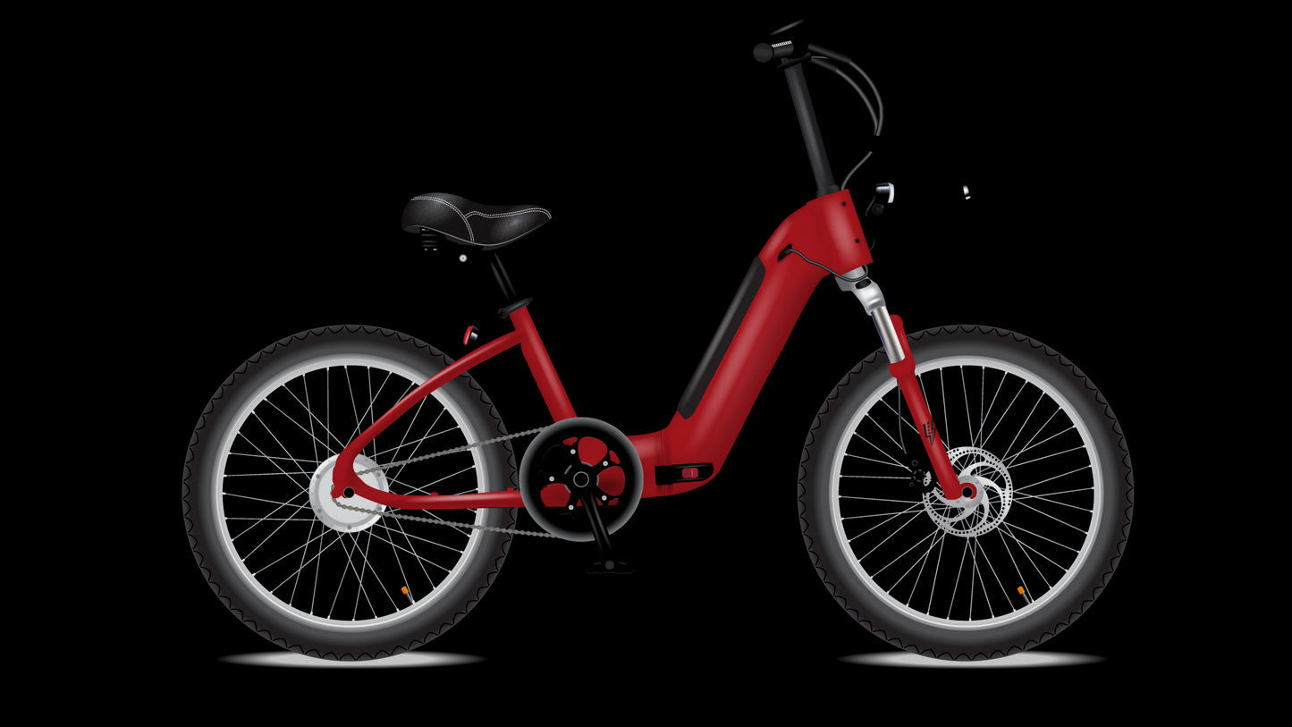 Electric Bike Co Model F Red