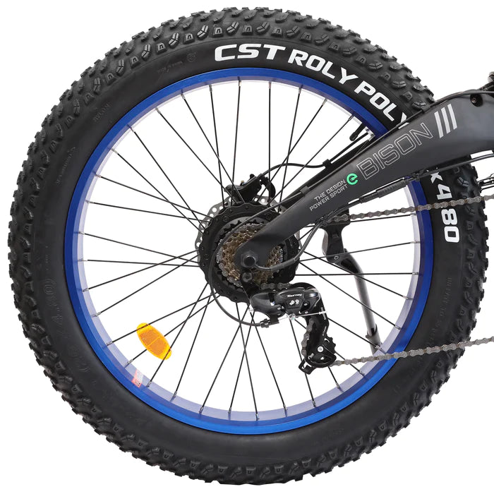 Ecotric Bison All Terrain 48V1000W18Ah 26x4.8" Fat Tire Mountain Ebike